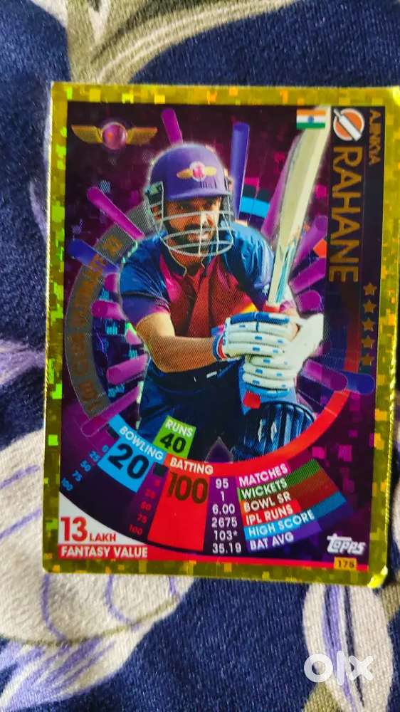 Cricket trading card
