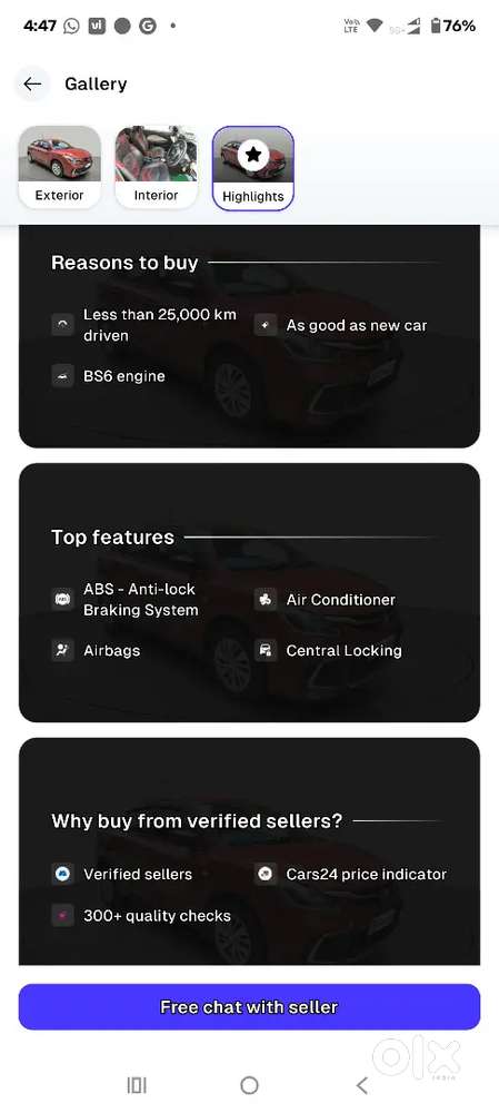 Toyota Glanza 1.2 E 2023 With Less Kms Ran
