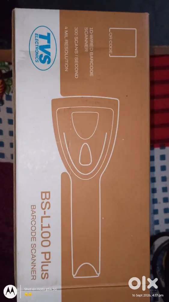 TVS BS-L100 Plus Barcode Scanner | USB Wired
