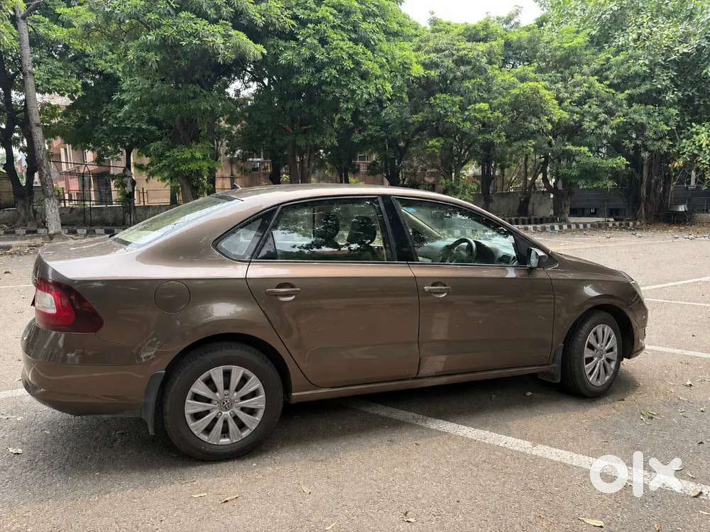 Brown Colour Skoda Rapid Turbro Charge Full Maintained Car