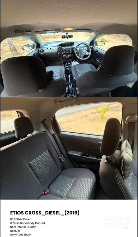Toyota Etios Cross 2016 Diesel 86000 Km Driven