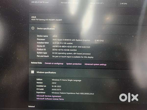 Asus TUF F16