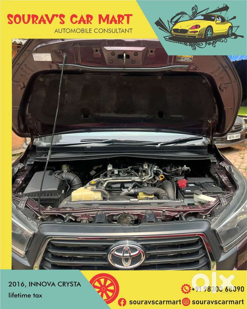 Toyota Innova Crysta 2.4 G Mt 8s, 2016, Diesel