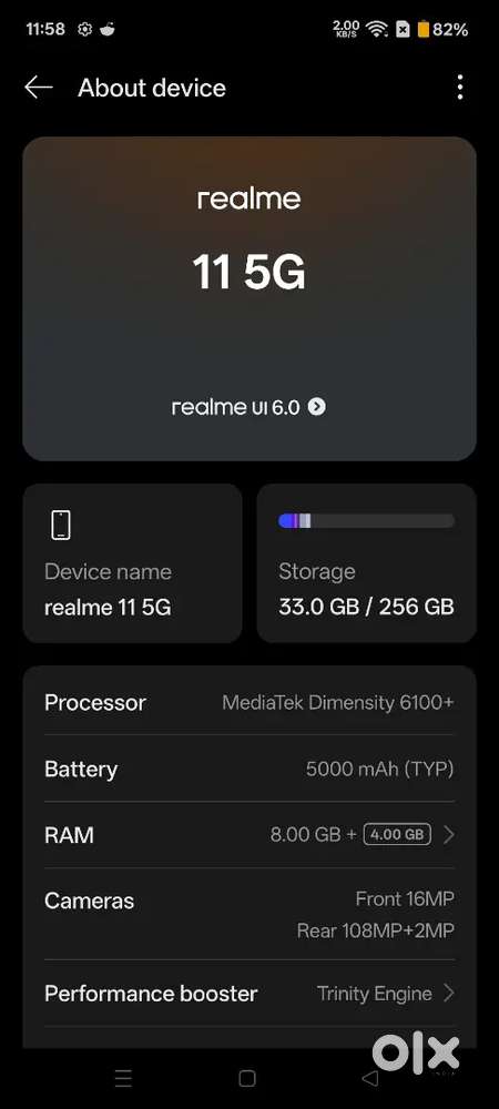 Realme 11 5G 8/256