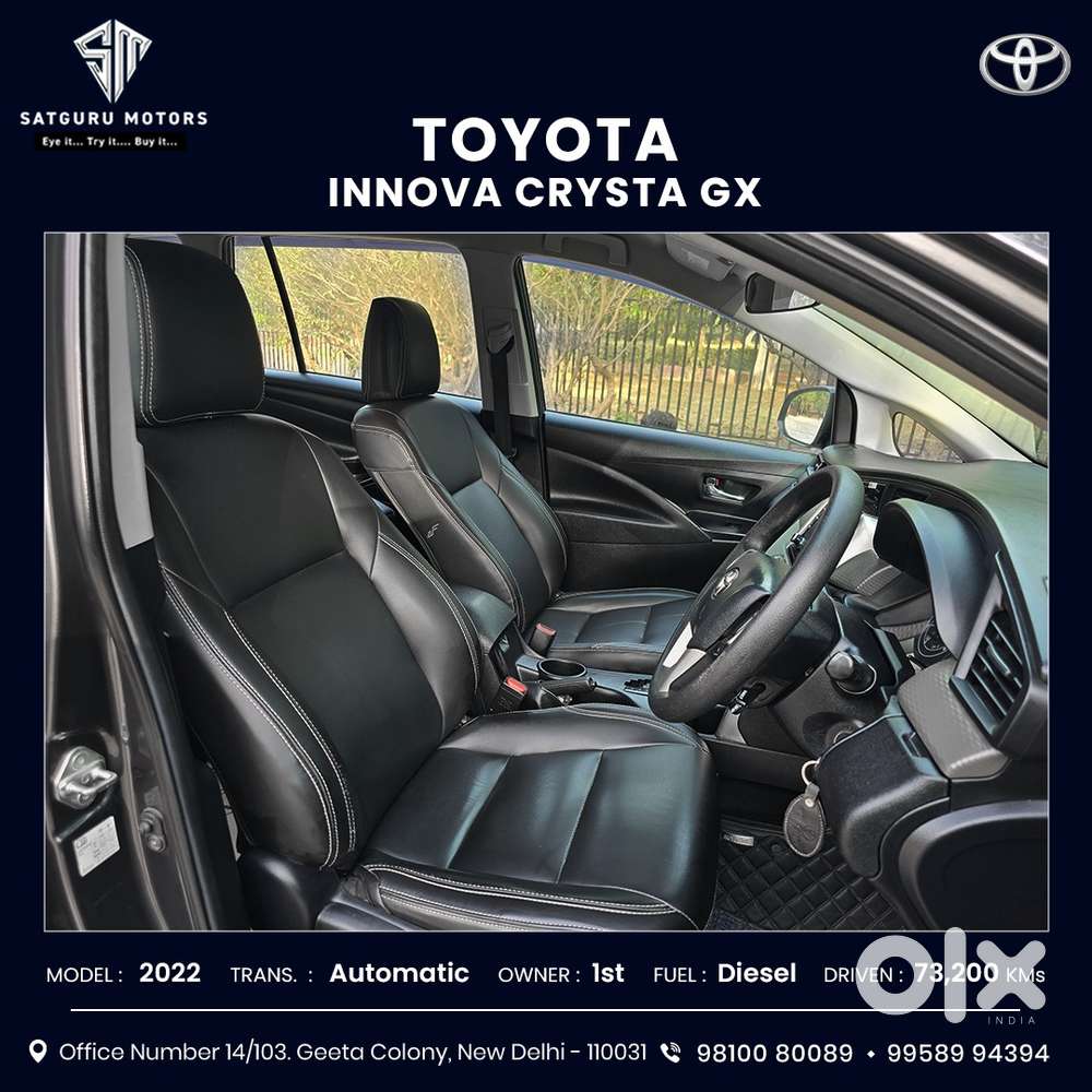 Toyota Innova Crysta 2.8 Gx At 7 Str, 2022, Diesel