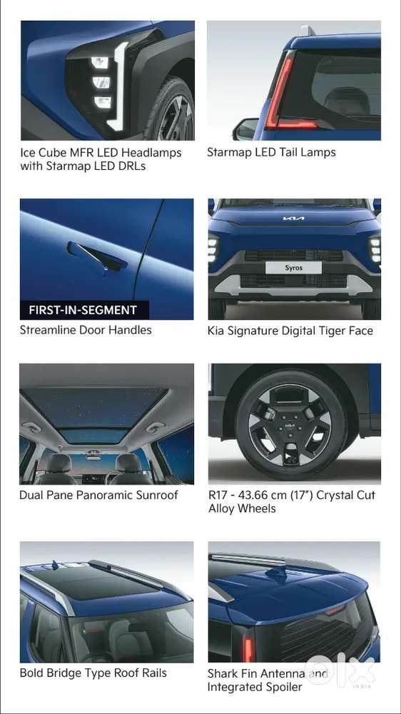 Kia Syros Htx Plus Optional 7 Dct Automatic 2026 Top Model