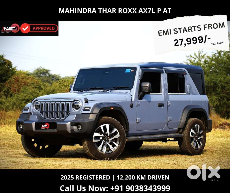 Mahindra Thar Roxx Ax7 L Petrol At 2wd, 2025, Petrol