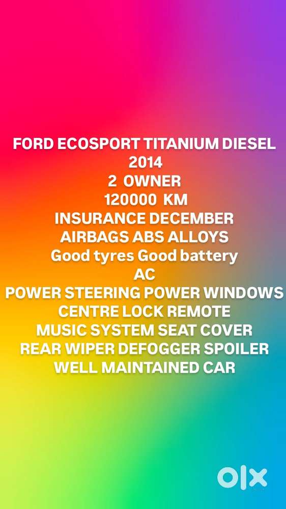 Ford Ecosport 1.5 Diesel Titanium, 2014, Diesel