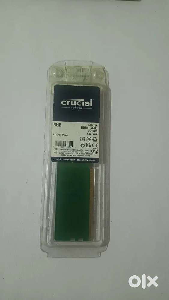 Crucial 8GB DDR4 Ram | Desktop | 3200MHz | UDIMM