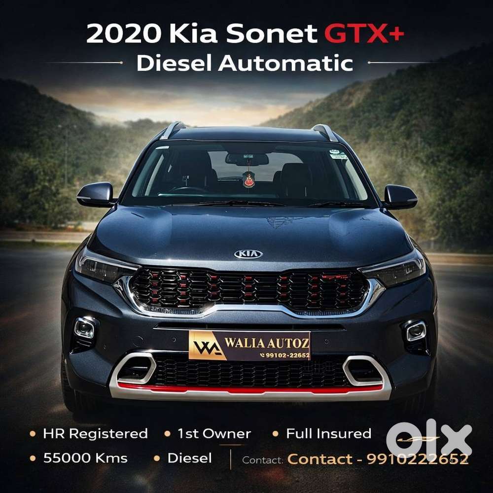 Kia Sonet 1.5 Gtx Plus Diesel At, 2020, Diesel