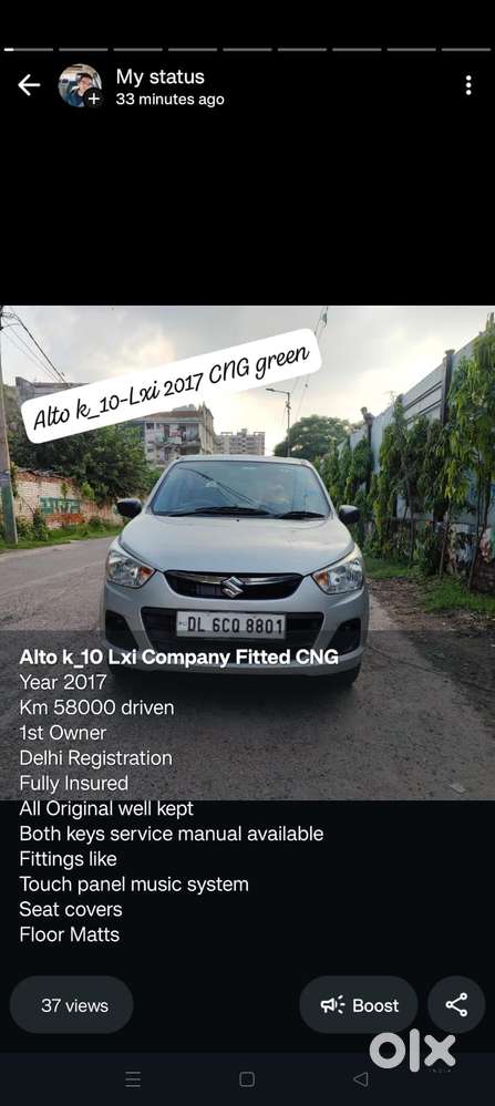 Maruti Suzuki Alto K10 1.0 Lxi Cng, 2017, Cng & Hybrids