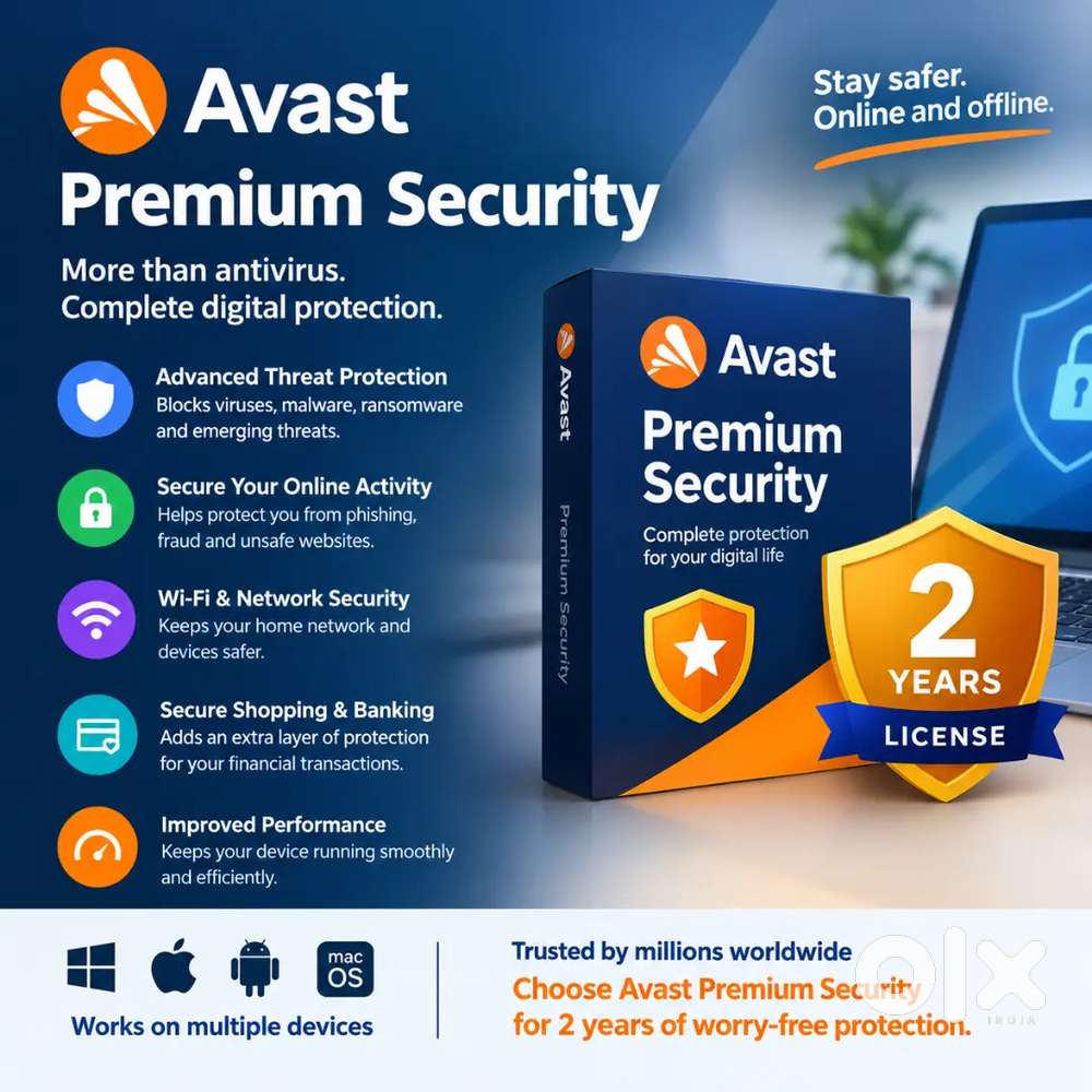 Avast Premium Security 2 year antivirus