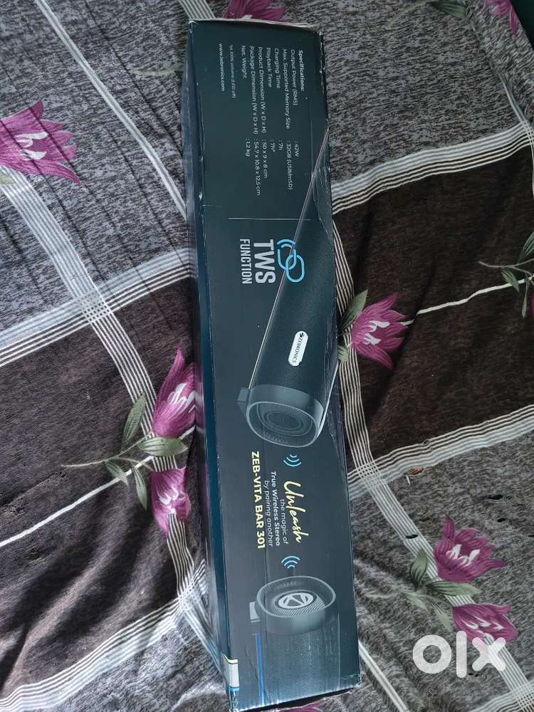 42W Zebronics Vita Bar 301 Soundbar  Brand New (Seal Packed) - TVs, Video  - Audio in undefined, - 1840804456