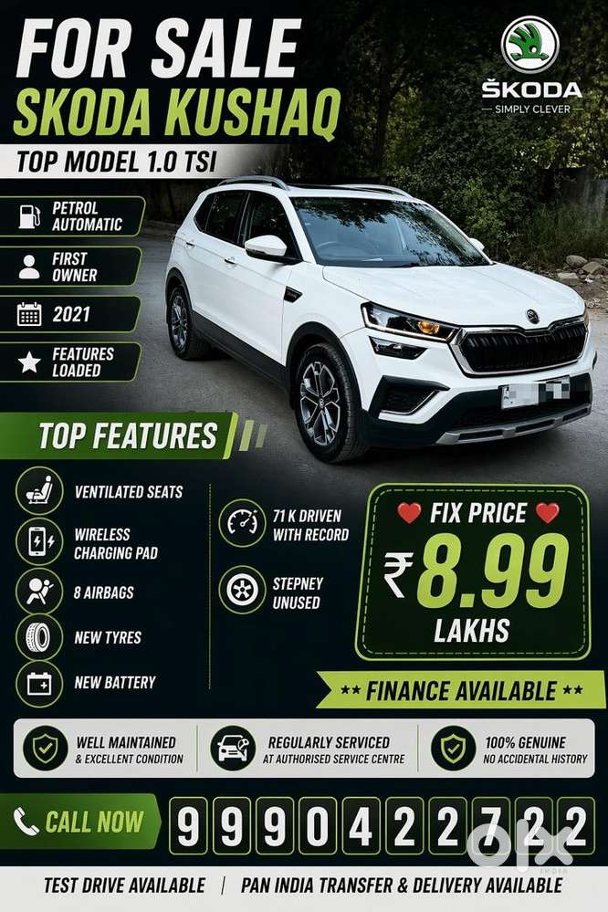 Skoda Kushaq Sunroof Auto Top