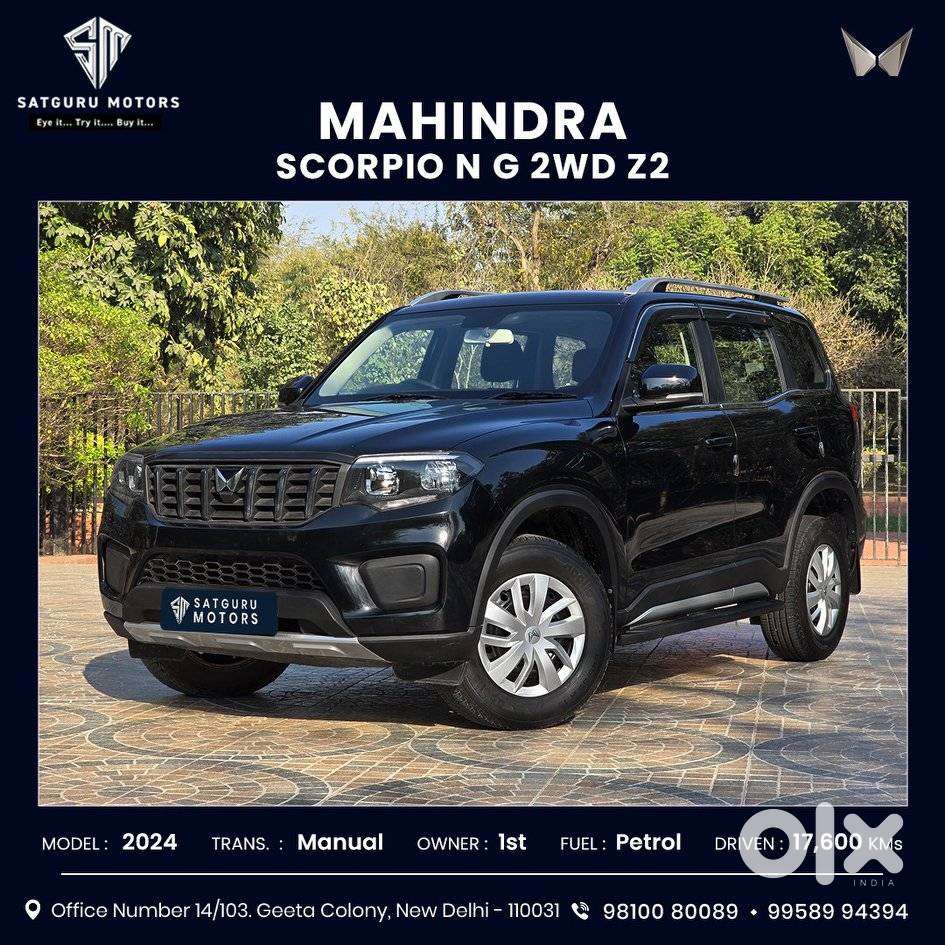 Mahindra Scorpio N Z2 Petrol Mt 6 Str, 2024, Petrol