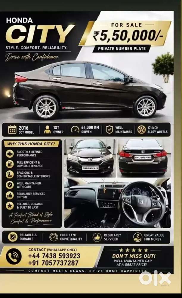 Honda City 1.5 Vx Petrol 2016