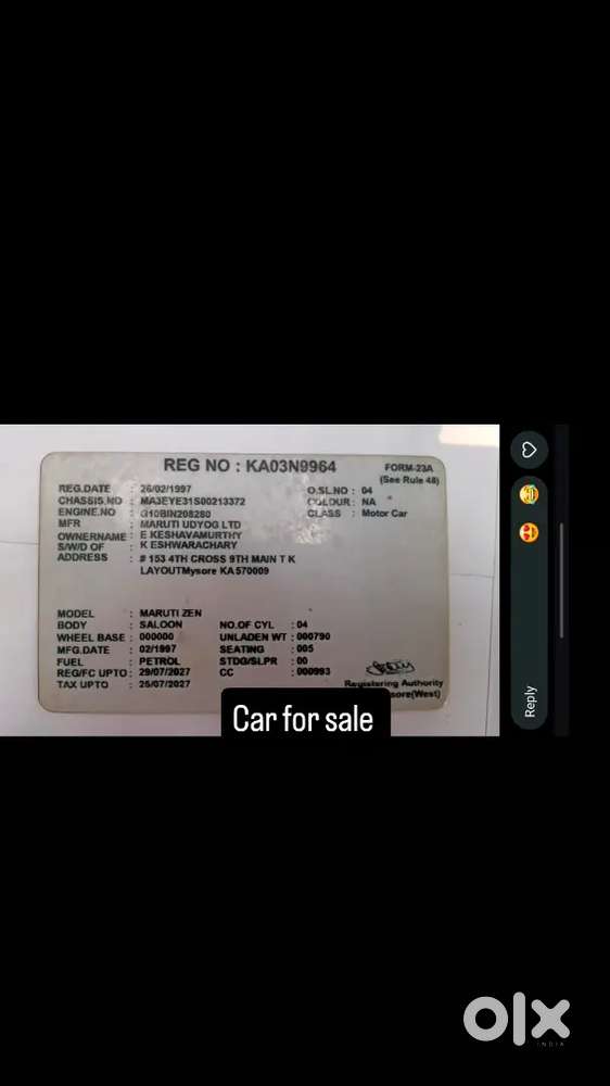 Maruti Suzuki 1997 Petrol Manual