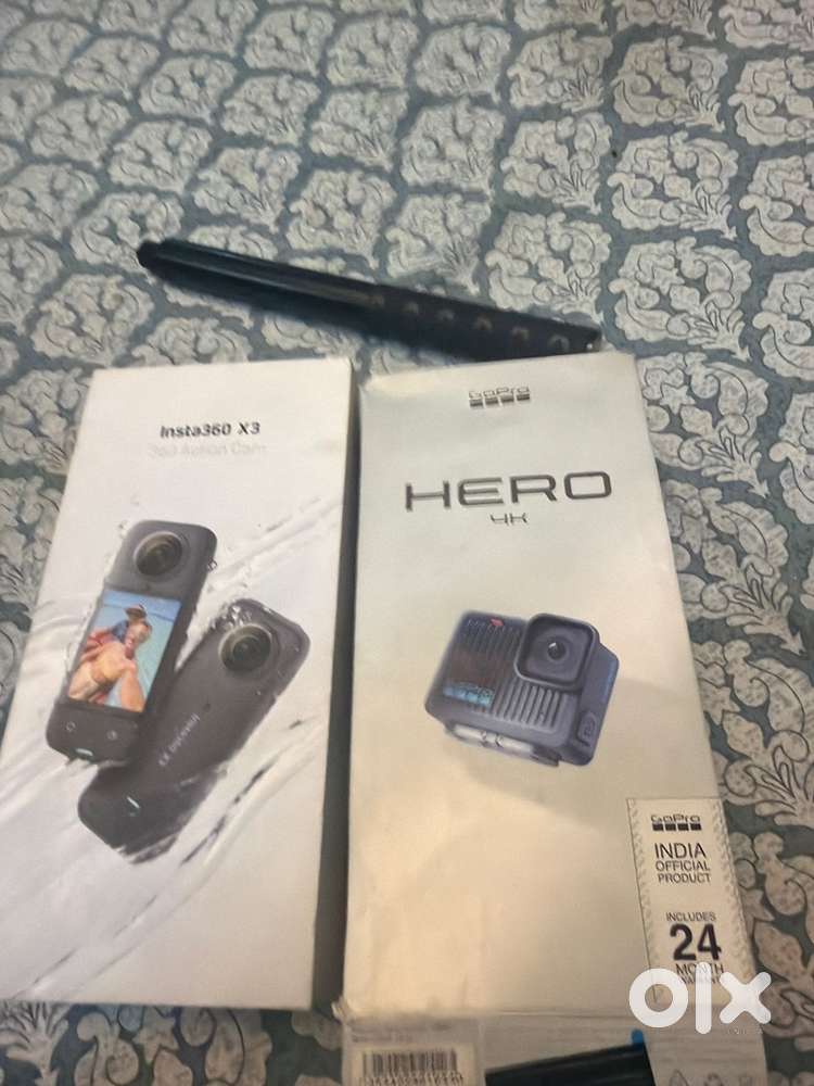 Gopro Hero 4k and Insta 360 x3