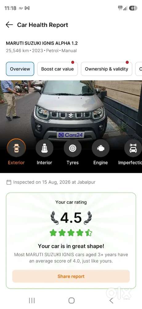 Maruti Suzuki Ignis 2023 Petrol 25500 Km Driven