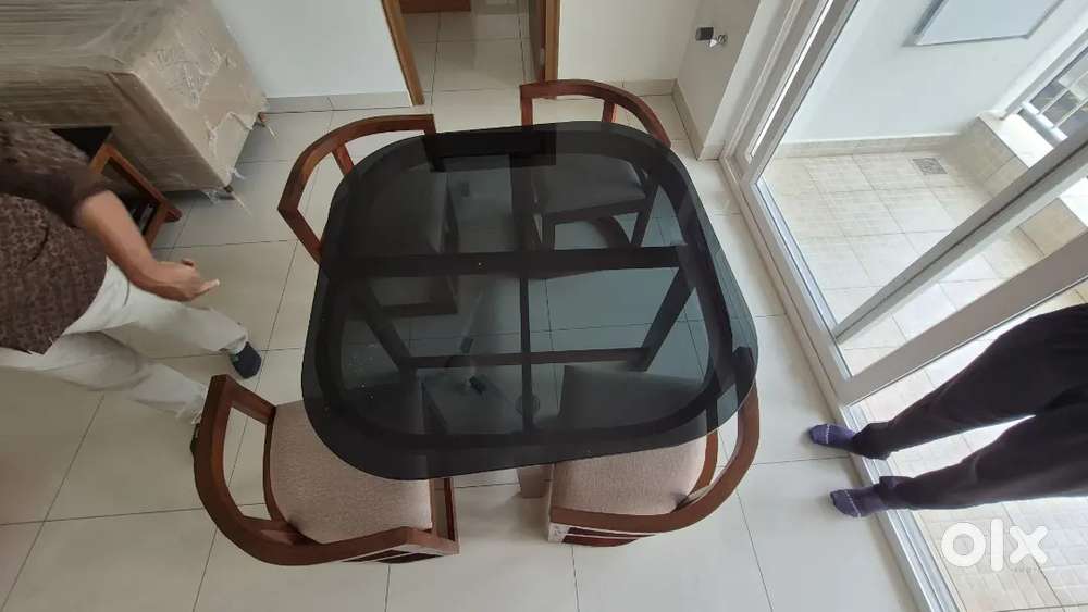 Compaxt Four seater Dining table with chairs