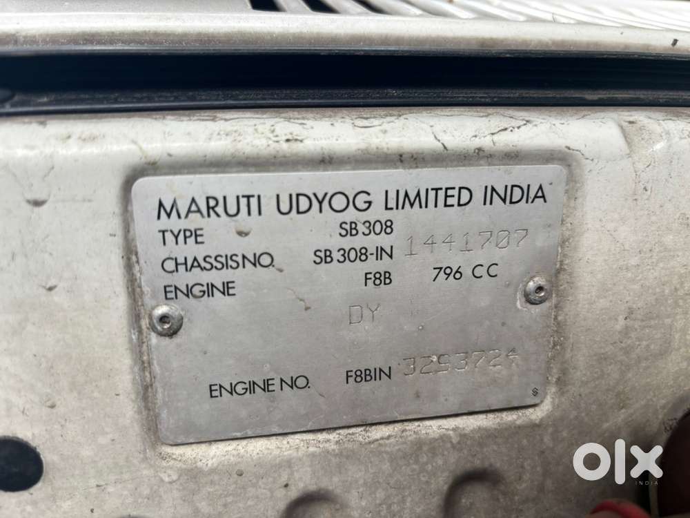 Maruti Suzuki 800 Petrol Manual 2000 Model Elegant White Color