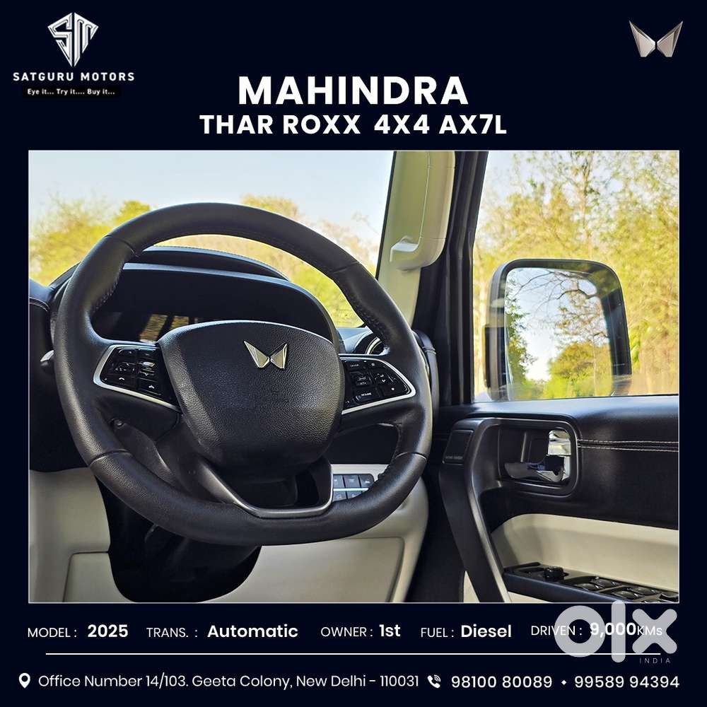 Mahindra Thar Roxx Ax7 L Diesel At 4wd, 2025, Diesel