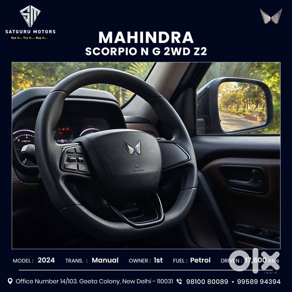 Mahindra Scorpio N Z2 Petrol Mt 6 Str, 2024, Petrol