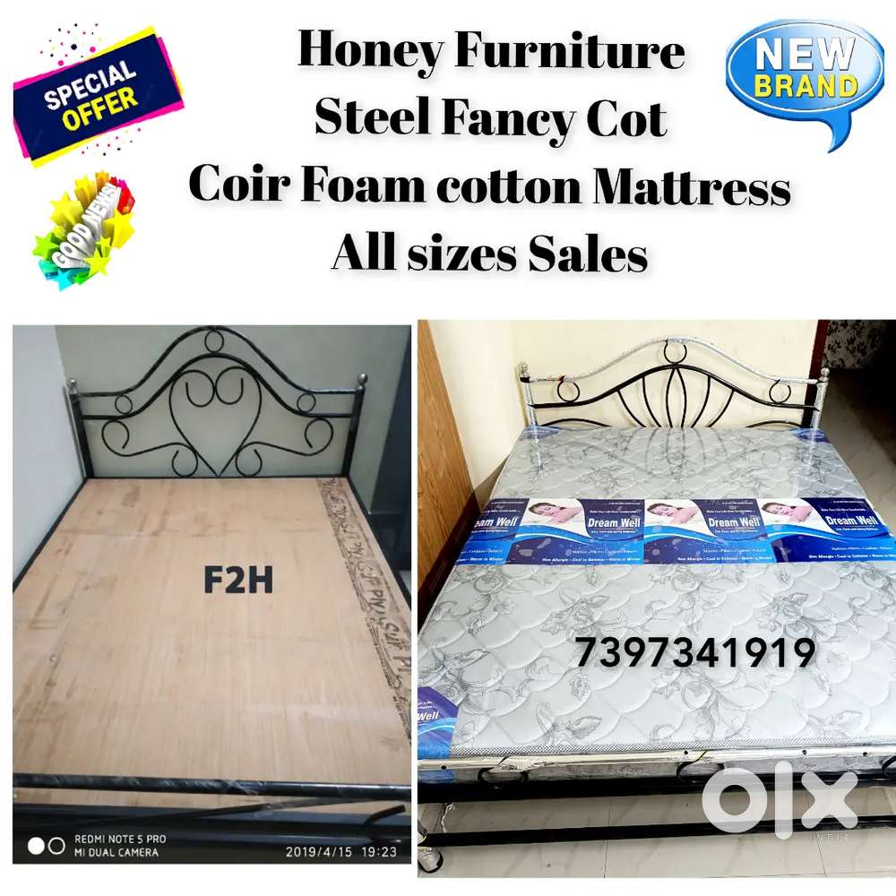 2314..Steel fancy Cot Bed mattress all sizes sales VPN Beds