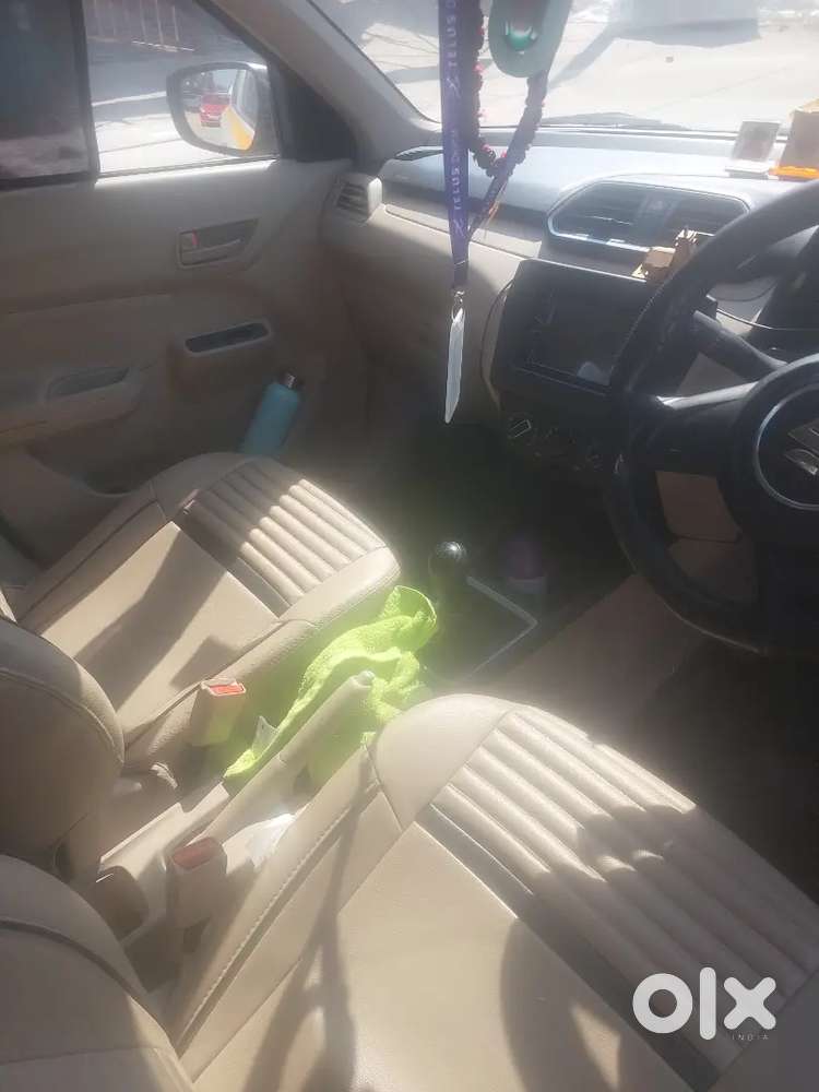 Swift Dzire White Color Petrol Cng