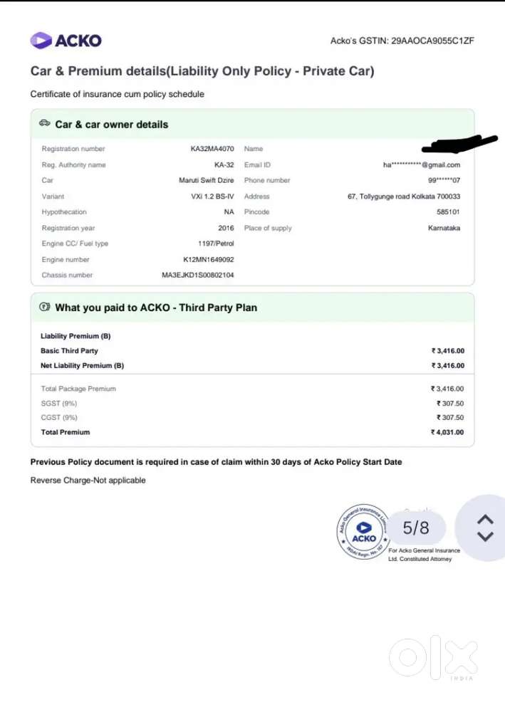 Maruti Swift Dzire 2016 No1 Condition