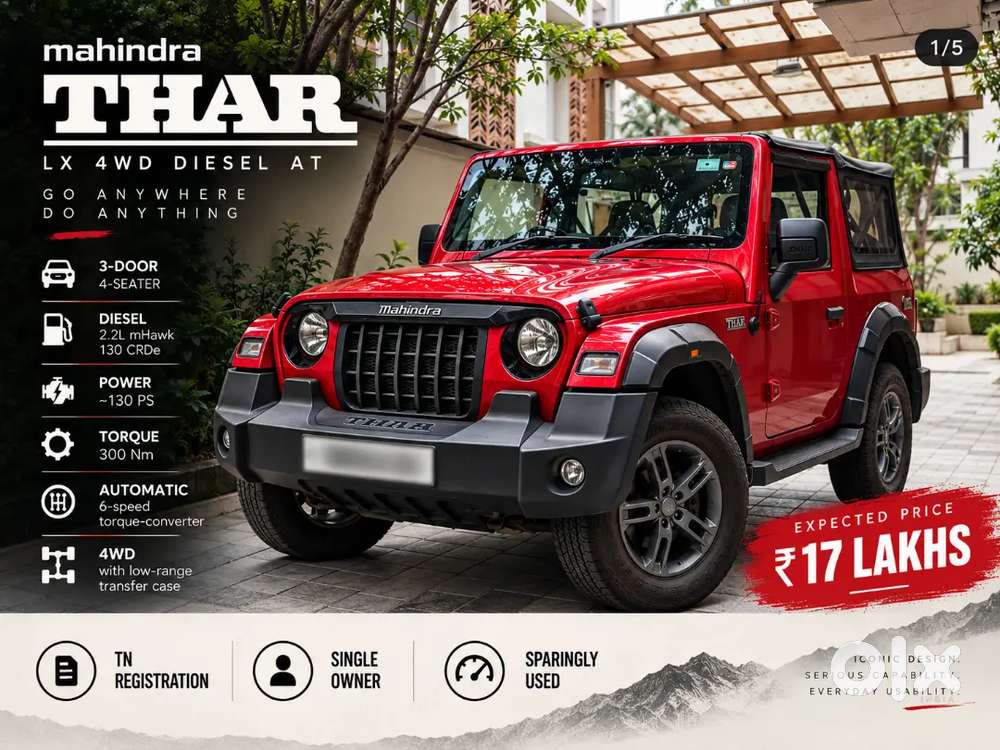 Mahindra Thar Lx 2023 4wd Diesel