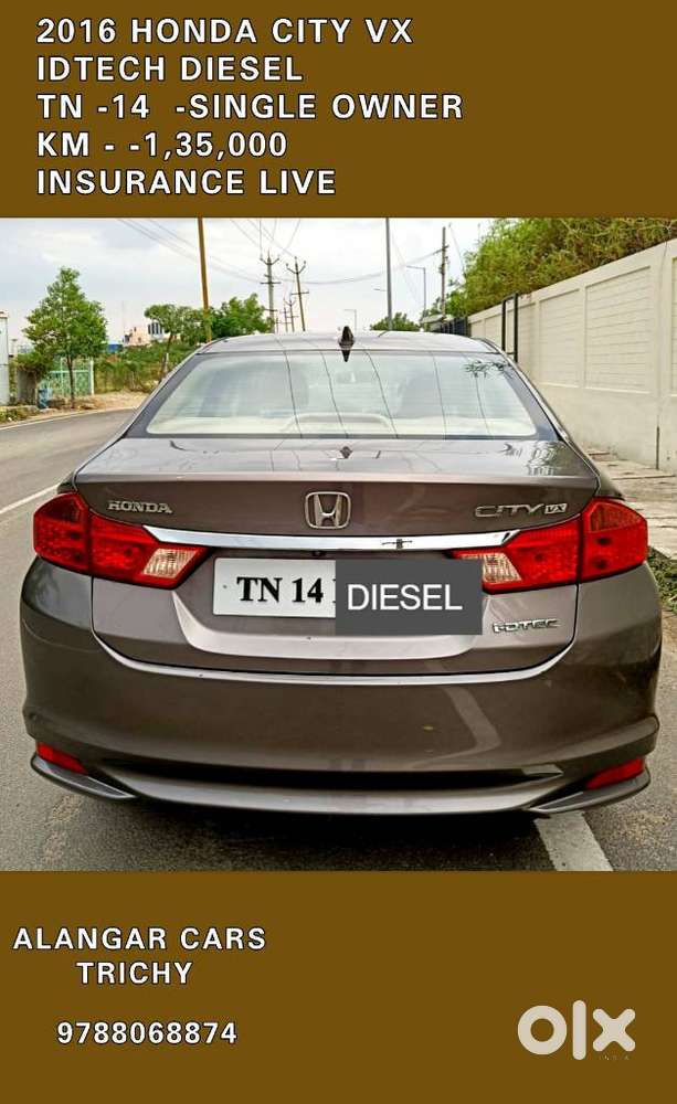 Honda City Vx (o) Mt I-dtec, 2016, Diesel