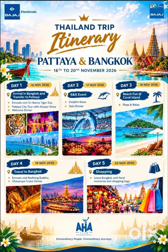 [WTS] Thailand Trip Pass &mdash; Pattaya & Bangkok | 16&ndash;20 Nov 2026