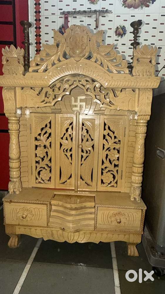  Beautiful Handmade Wooden Home Mandir for Sale