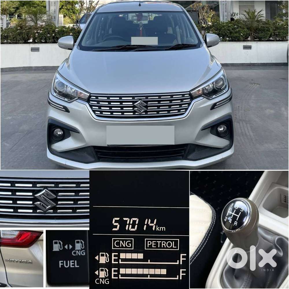 Ertiga Vxi Cng Company Fitted - 2021 - Very Well Maintained - Silver
