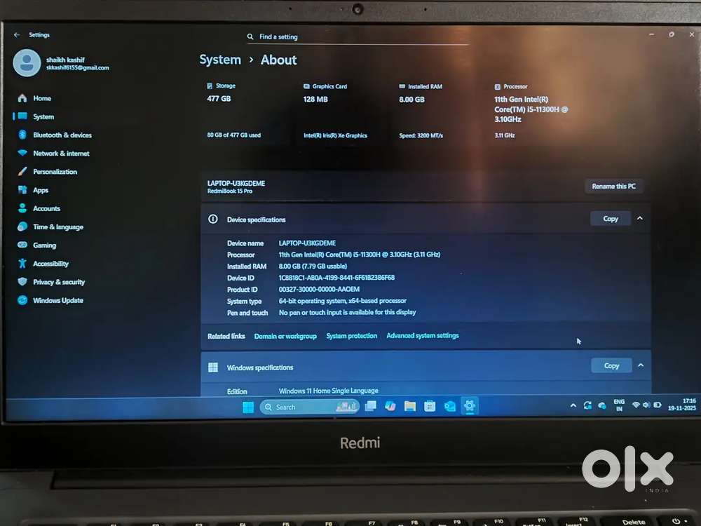 Xiaomi RedmiBook 15 series