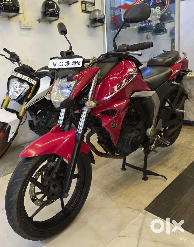 Yamaha FZ v2, 2015 model, red colour, well maintained