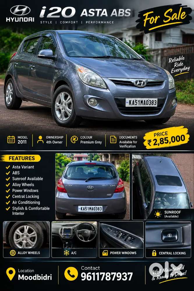 Hyundai I20 Magna 2010 4th Owner