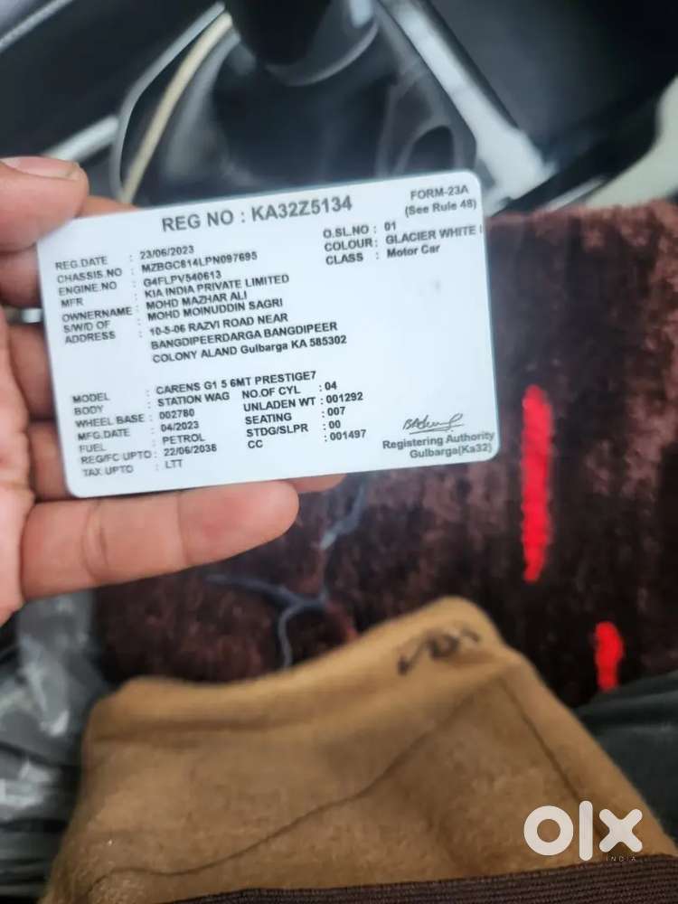 Kia Carens 2023 Petrol Good Condition