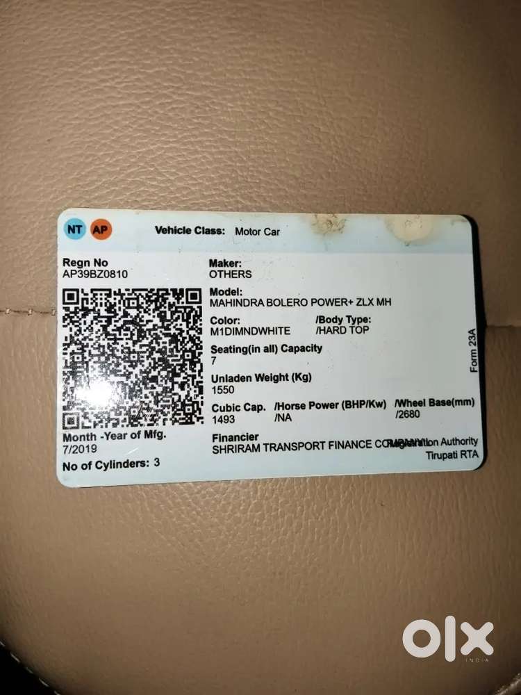 Mahindra Bolero Power Plus 2019 Diesel 140000 Km Driven