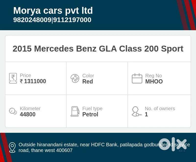Mercedes-benz Gla Class 200 Sport Edition, 2015, Petrol