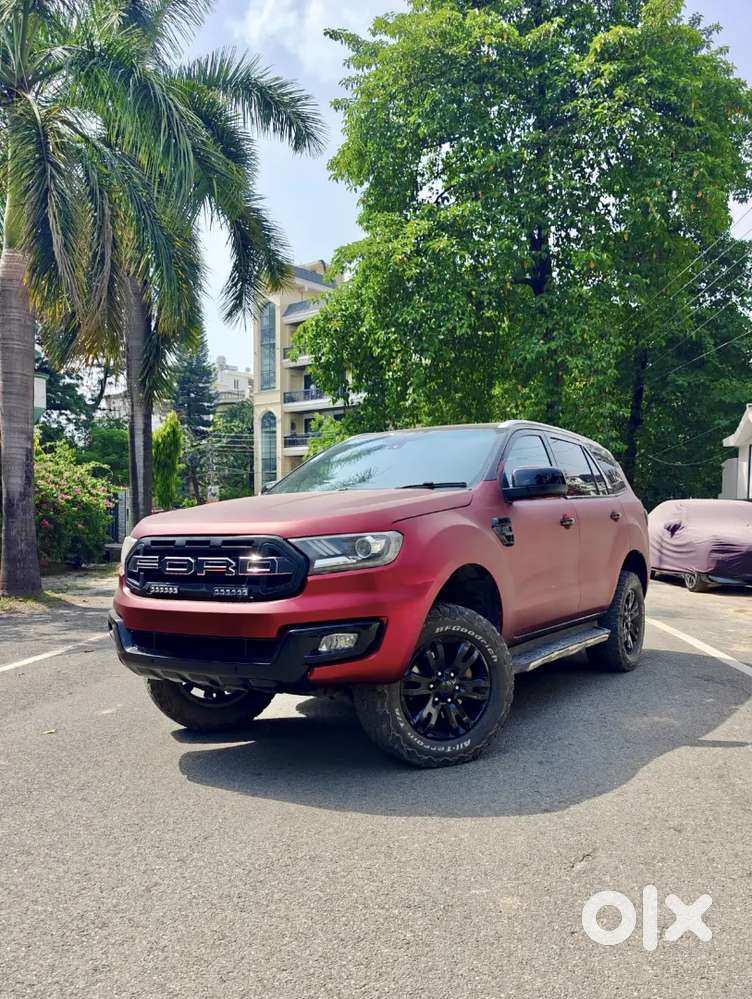 Ford Endeavour 3.2titanium+ At Matte Red Modified Beast New Condition