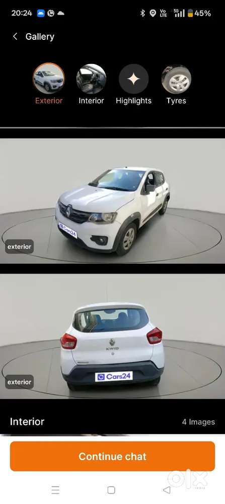 2016 Renault Kwid Petrol Manual, 44000 Km.