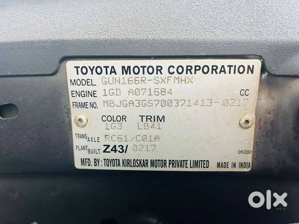 Toyota Innova Crysta 2.4 G Mt, 2019, Diesel