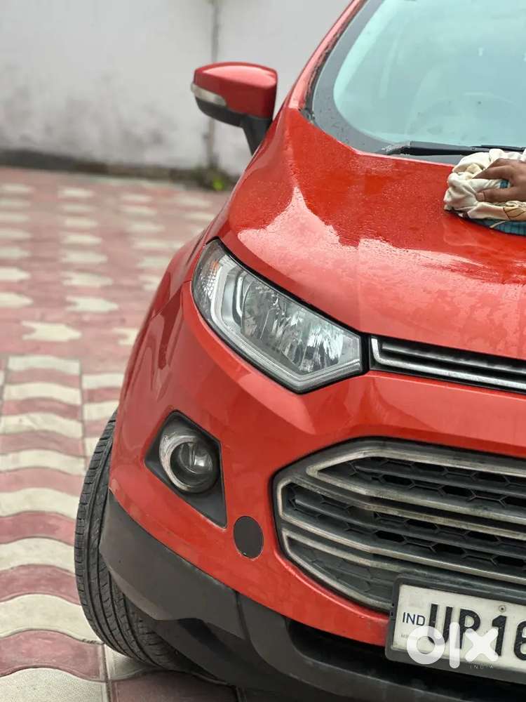 Ford Ecosport Orangecolor 1.5 Diesel 2016 Top Model Push Button Start