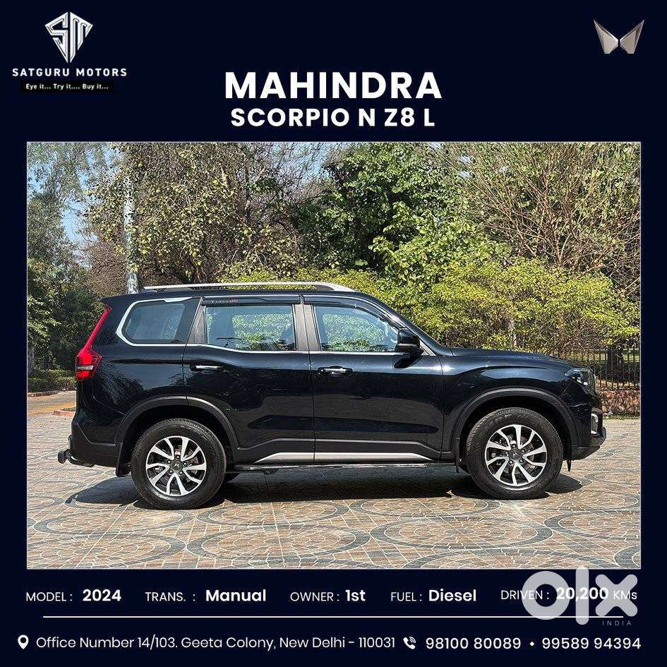 Mahindra Scorpio N Z8 L Diesel Mt 2wd 7 Str, 2024, Diesel