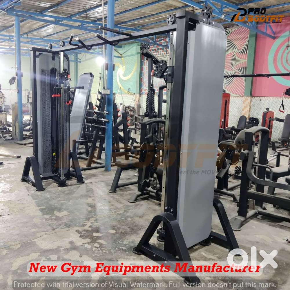 Full gym machine setup at nominal cost in best look direct by company.