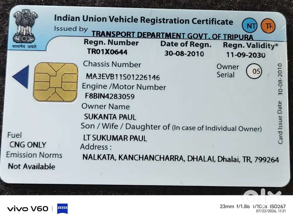 Maruti Suzuki Omni Cng 2011 Second Owner
