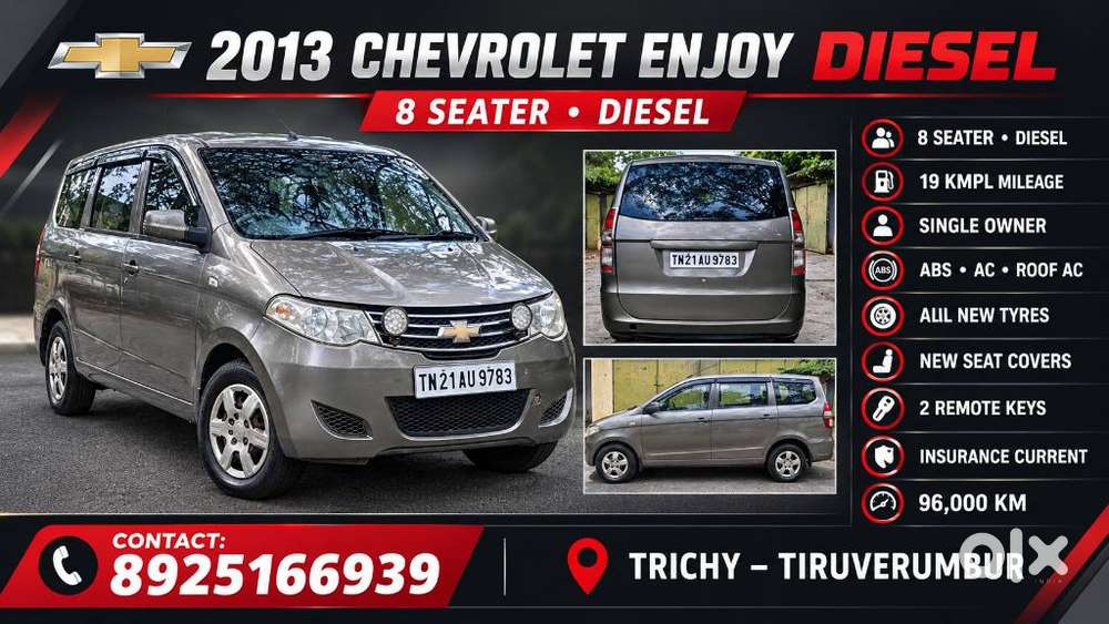 Chevrolet Enjoy 1.4 Ls 8, 2013, Diesel
