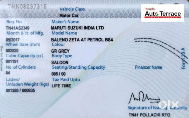 Maruti Suzuki Baleno 1.2 Cvt Zeta, 2017, Petrol